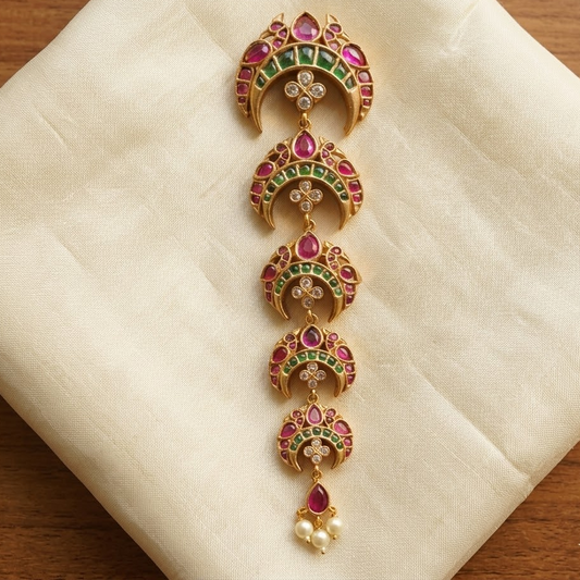Kemp stone peacock hair pin