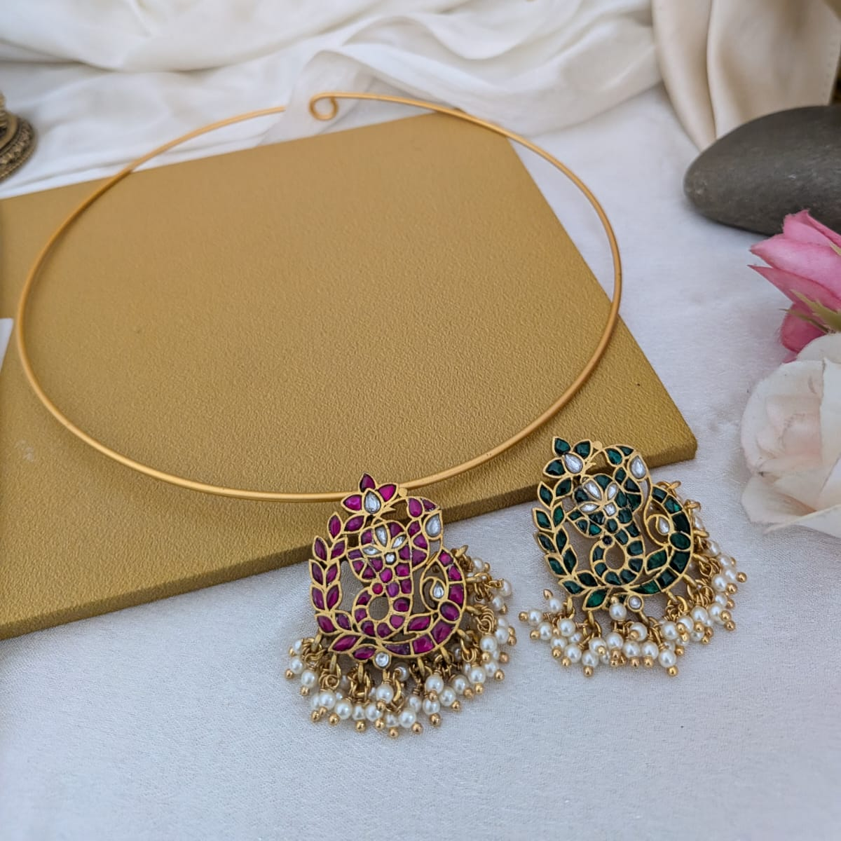 Jadau kundan Ganesha pendant Hasli