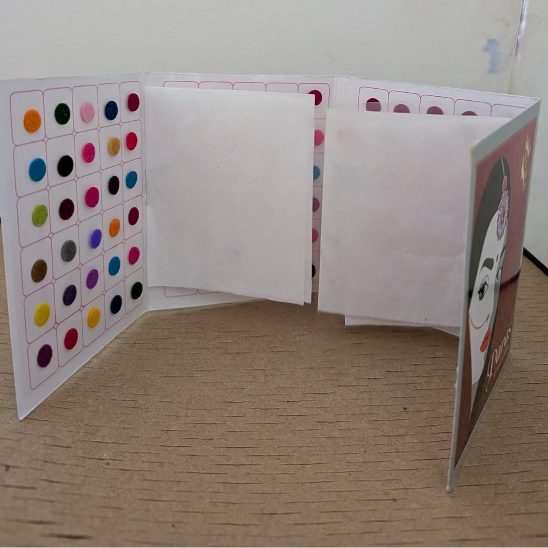 120 pcs mixed color + maroon Bindi Spiral booklet - Size 5