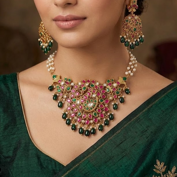Jadau Kundan bridal choker