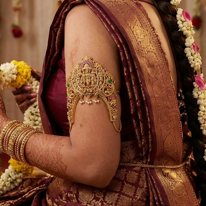 Antique Ram parivar  Sita Kalyanam Jadau kundan bridal Vanki / Armlet / Bajuband