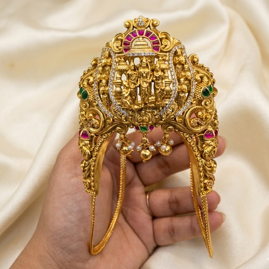 Antique Ram parivar  Sita Kalyanam Jadau kundan bridal Vanki / Armlet / Bajuband