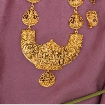 Temple lakshmi design long necklace