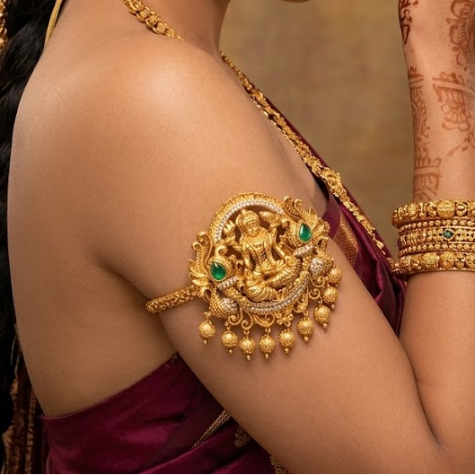 Nakshi work lakshmi design armlet / Bajuband / Vanki