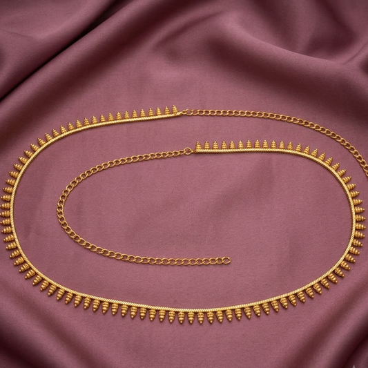 Hip chain - Sleek floral pattern