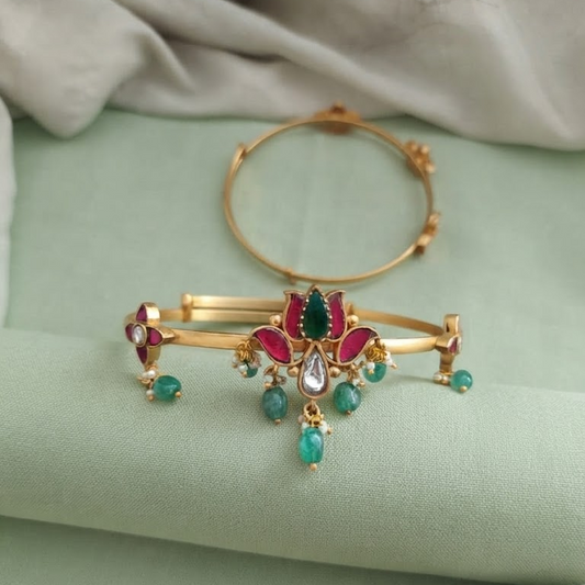 Jadau floral armlet/Bajuband/Vanki