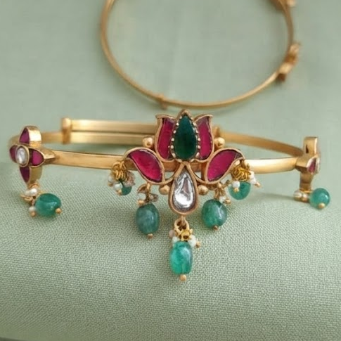 Jadau floral armlet/Bajuband/Vanki
