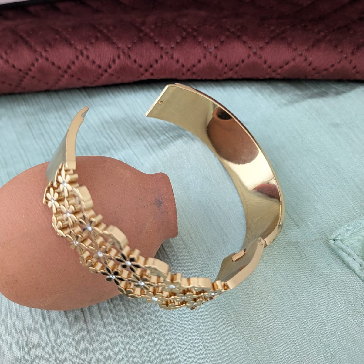 Golden Kada bangle Open type