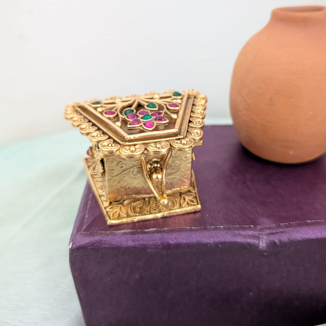 Ornate box Intricate design  Sindoor box