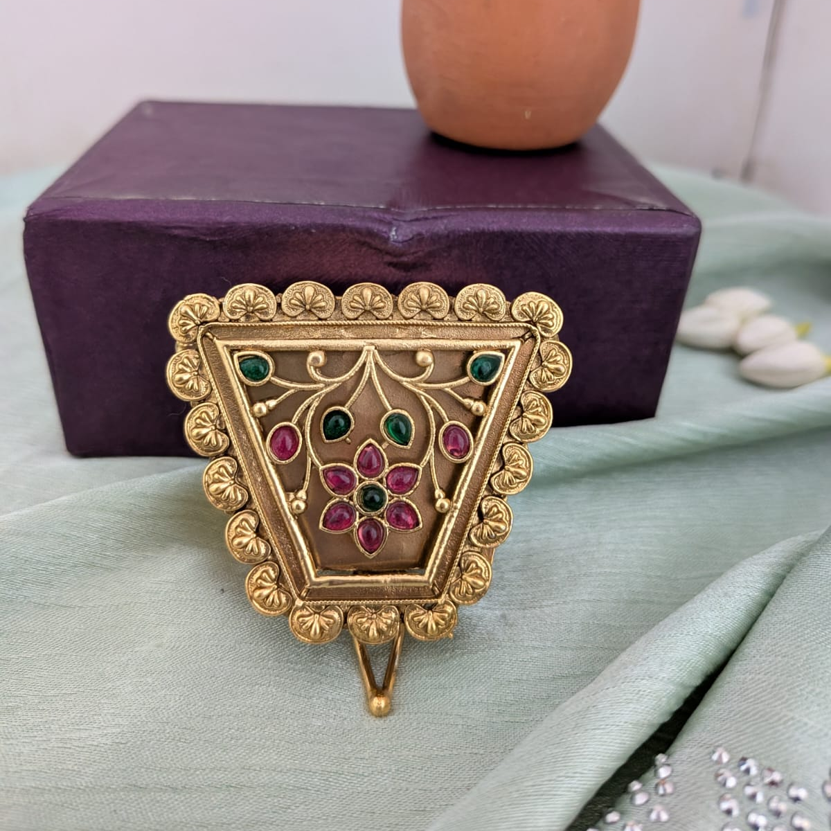 Ornate box Intricate design  Sindoor box