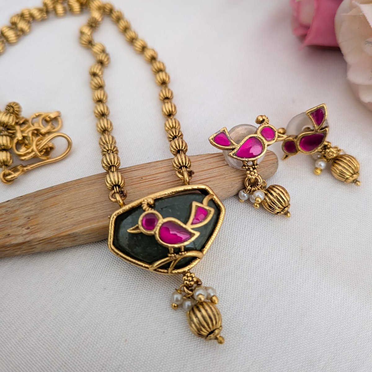 Jadau kundan long necklace