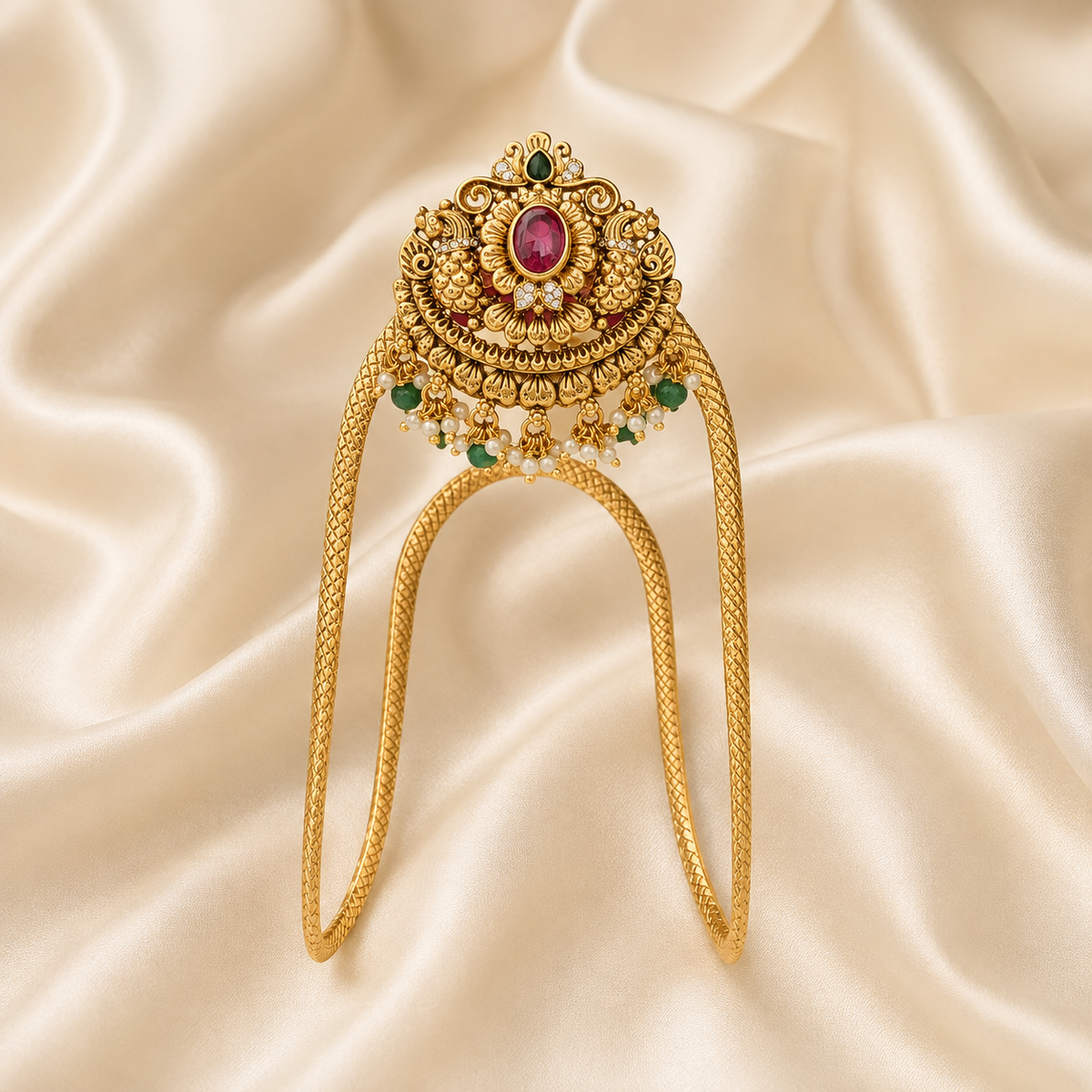 Nakshi work Non-idol floral armlet/Bajuband/Vanki