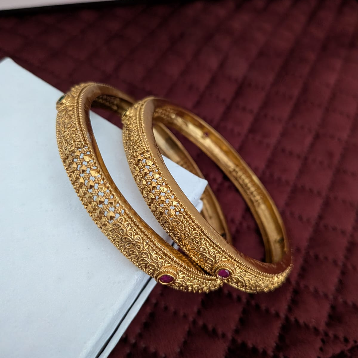 Antique gold bangle