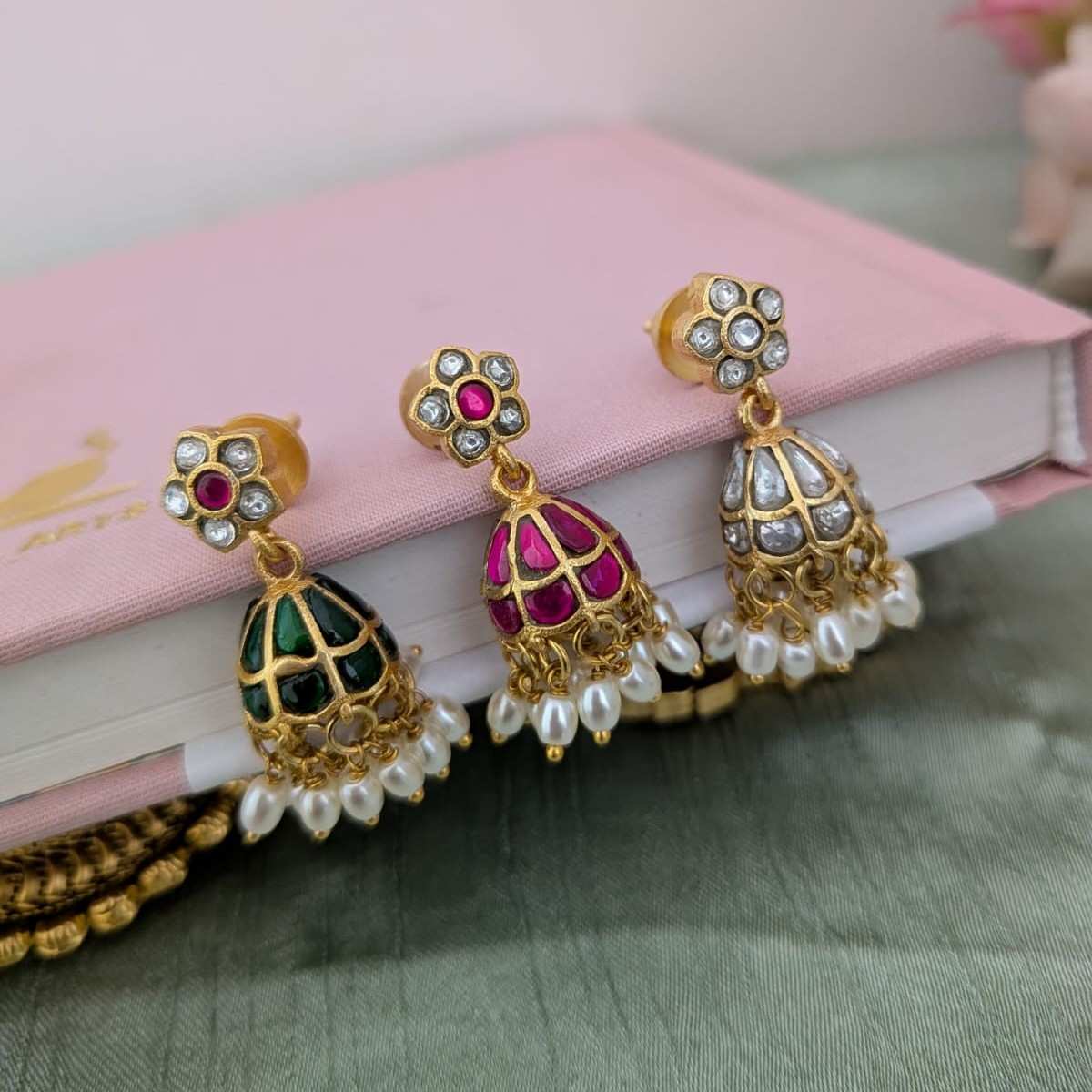 Jadau kundan jumkha