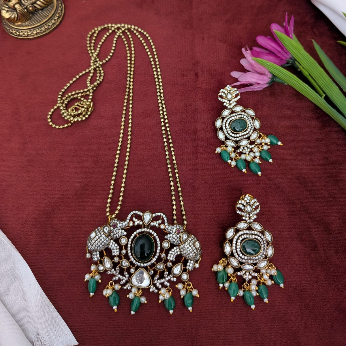 Victorian finish long chain set