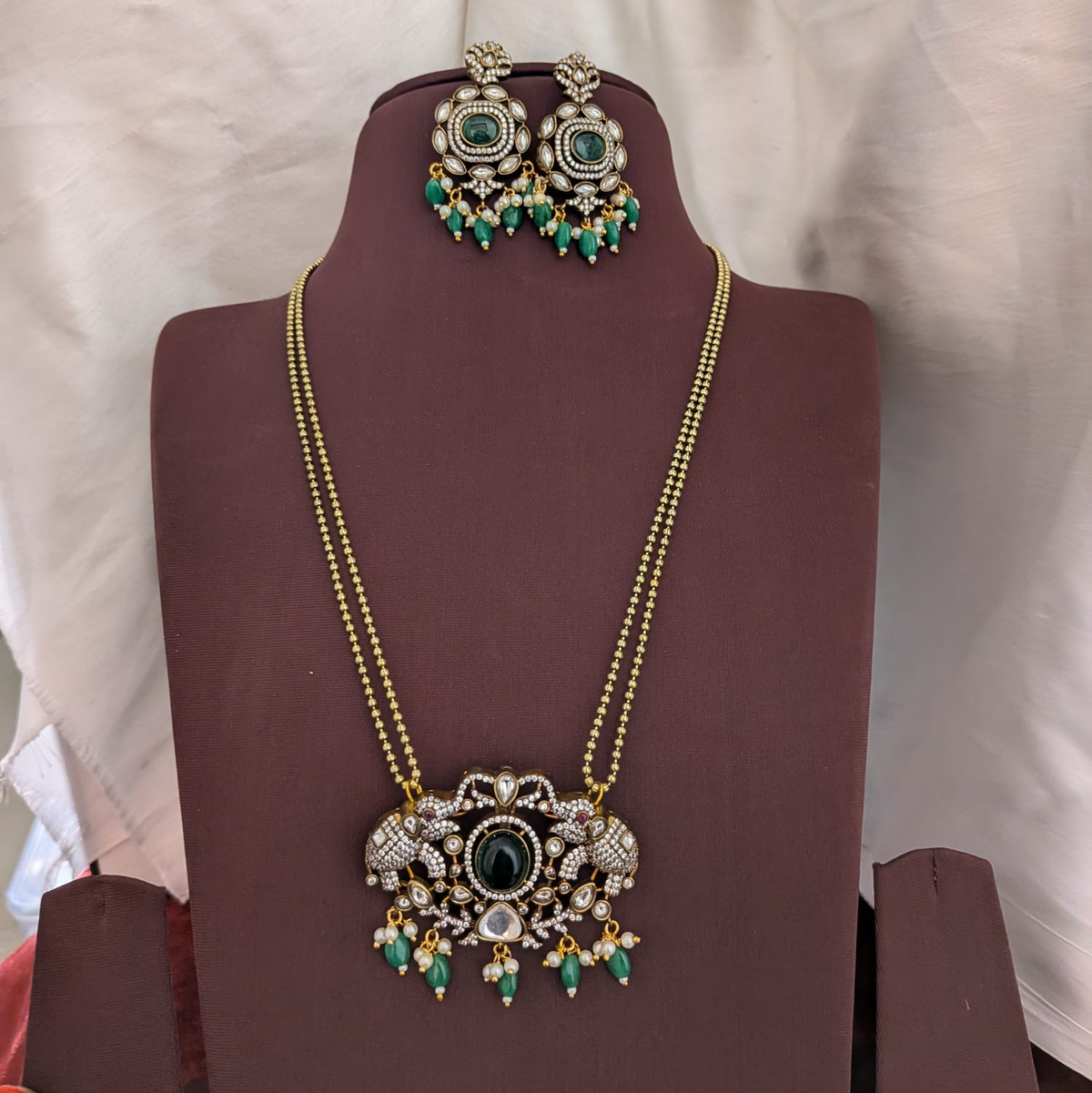 Victorian finish long chain set