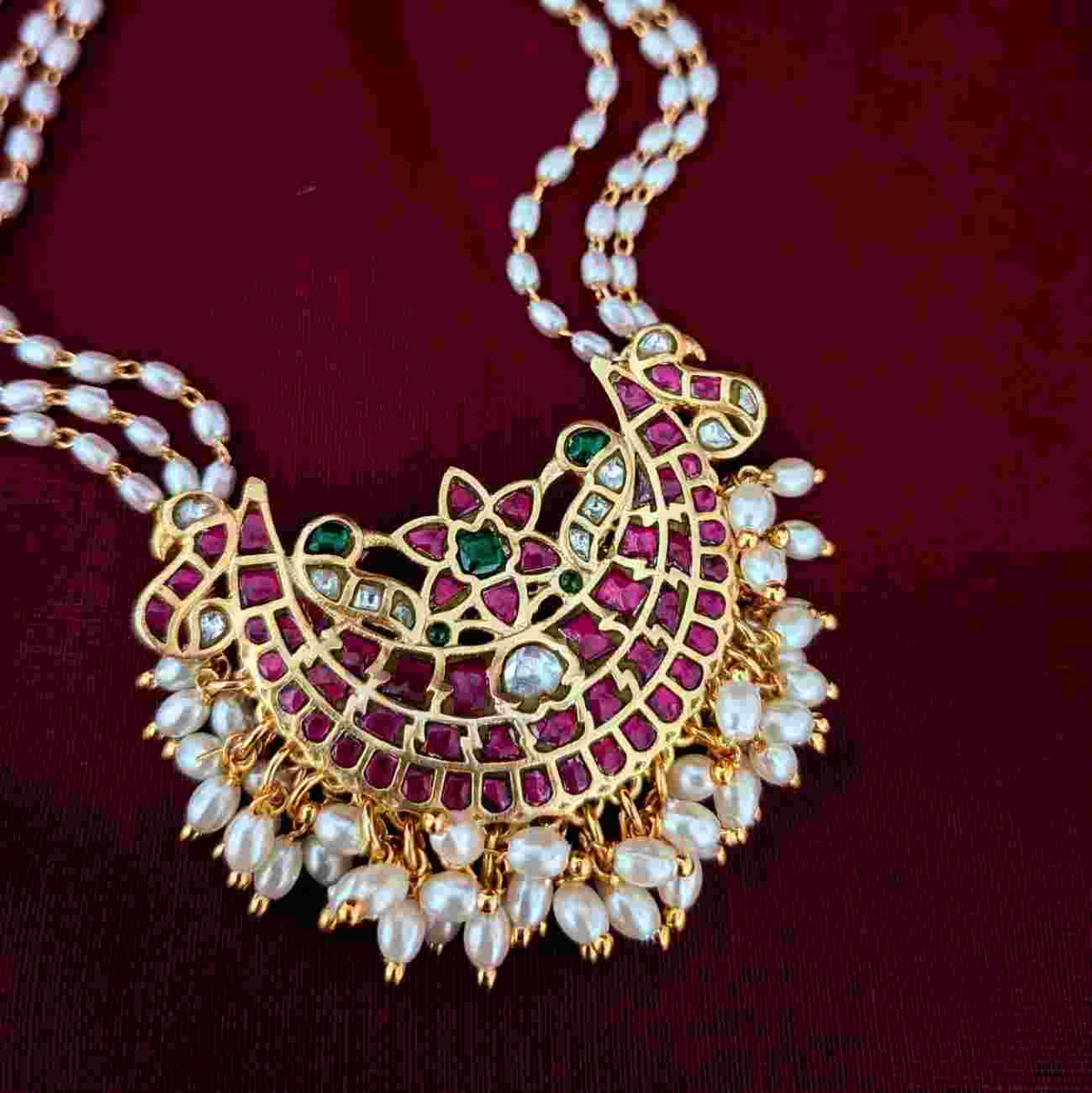 Cute Pendant Pearl Haram (Muthyala Haram)