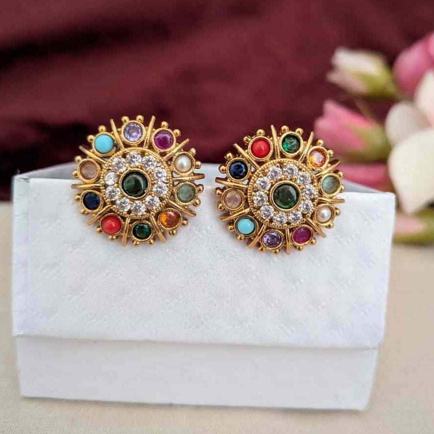 Navratna Stone Earring