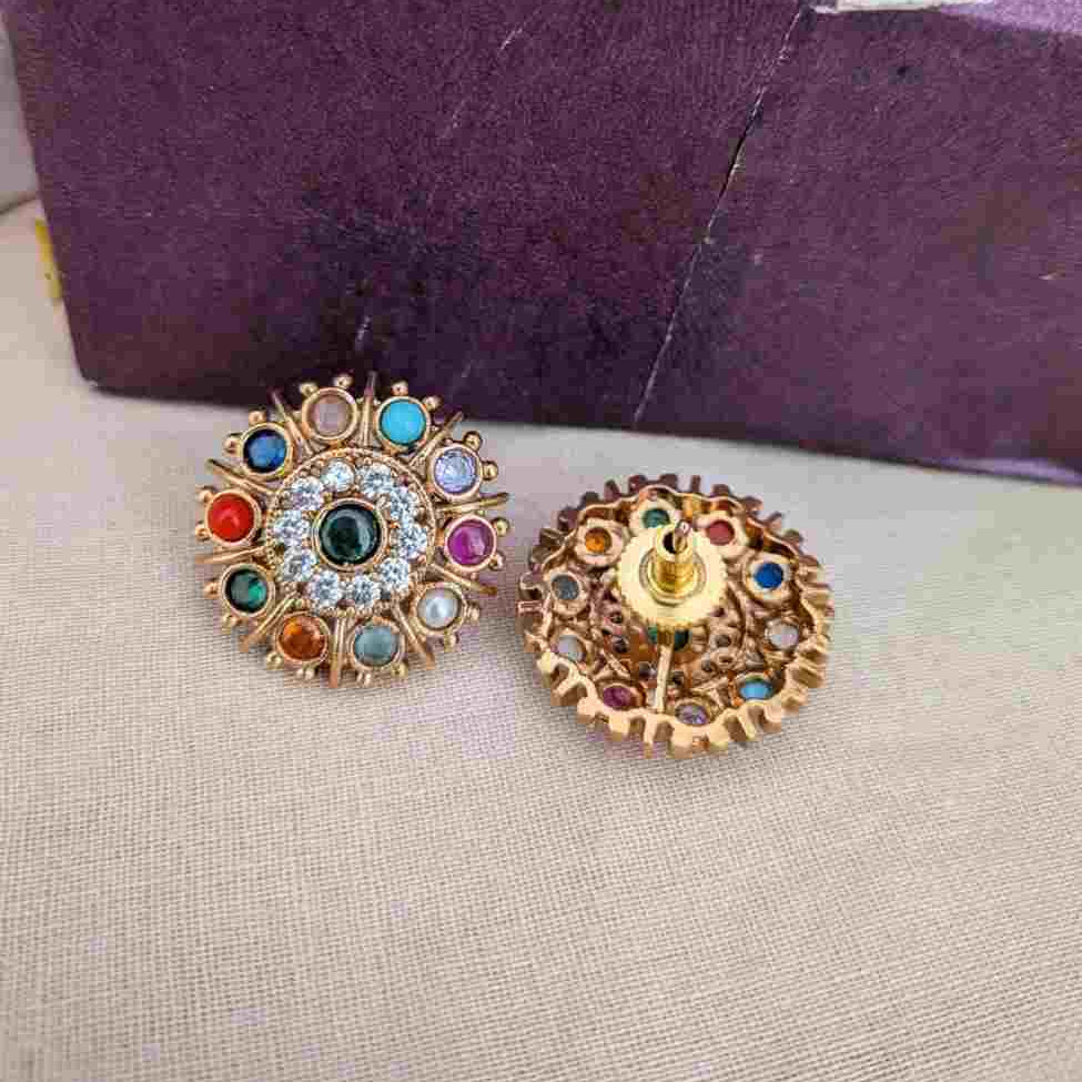 Navratna Stone Earring