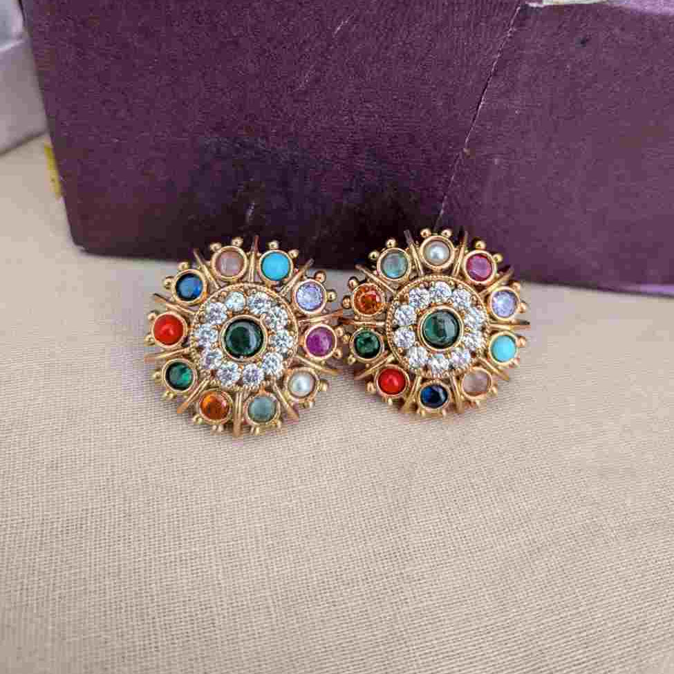 Navratna Stone Earring