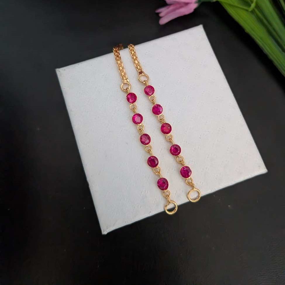 Ruby stone  maatel / Earchain