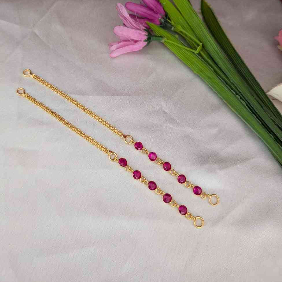 Ruby stone  maatel / Earchain