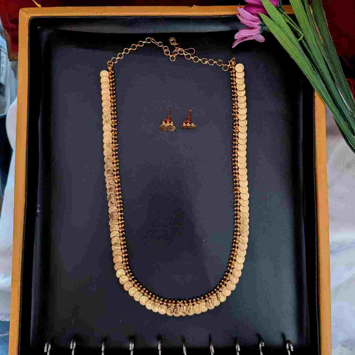 Coin Lakshmi Long Necklace