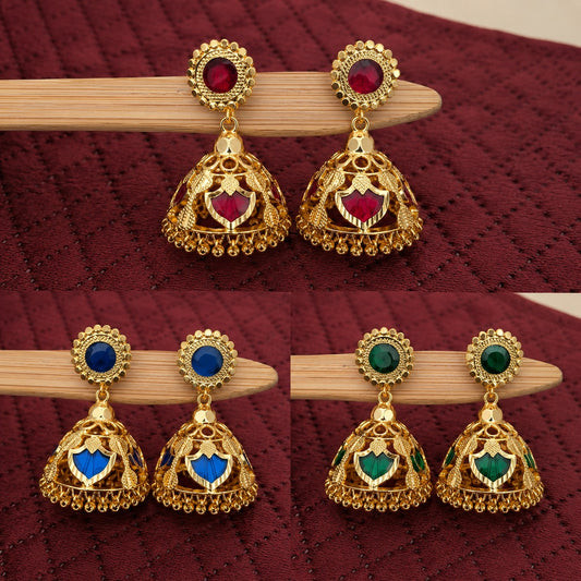 Microplated Palaka Jhumkas