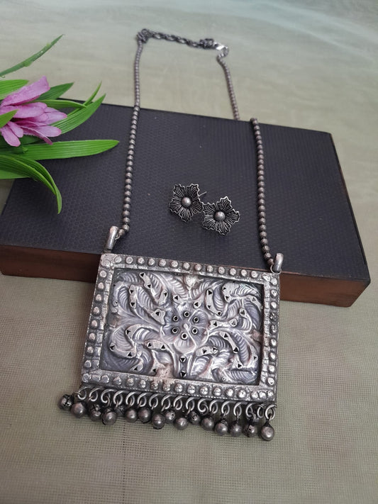 Long replica chain set silver