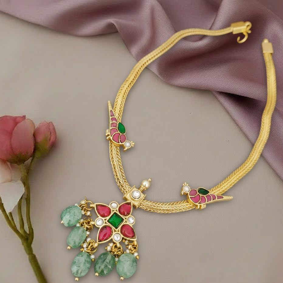 Jadau kundan  necklace