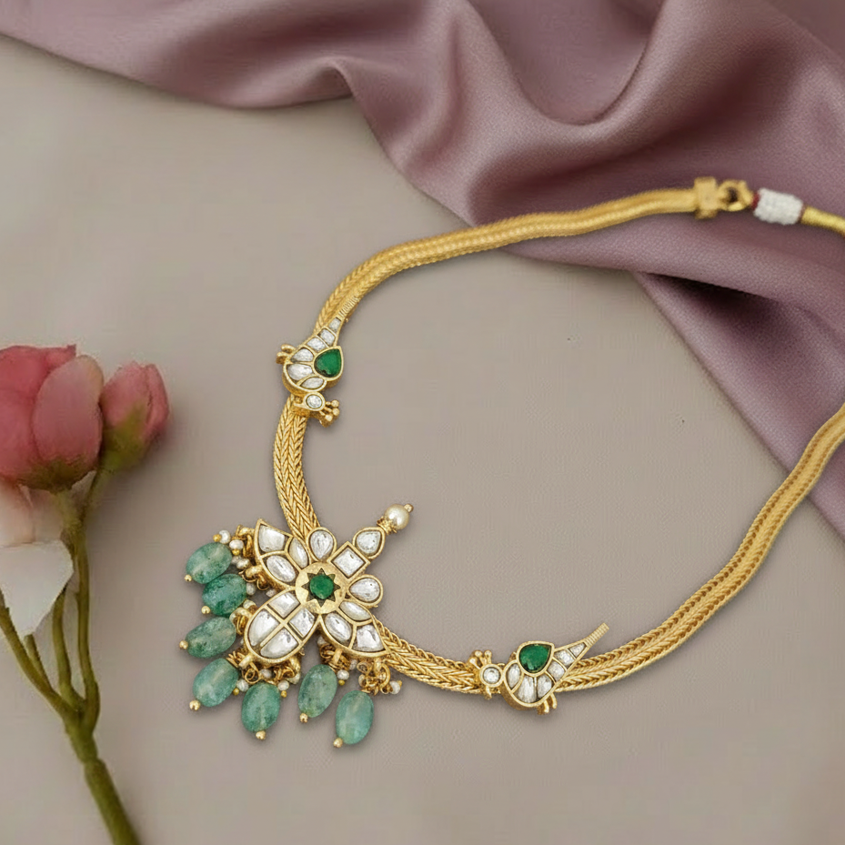Jadau kundan  necklace